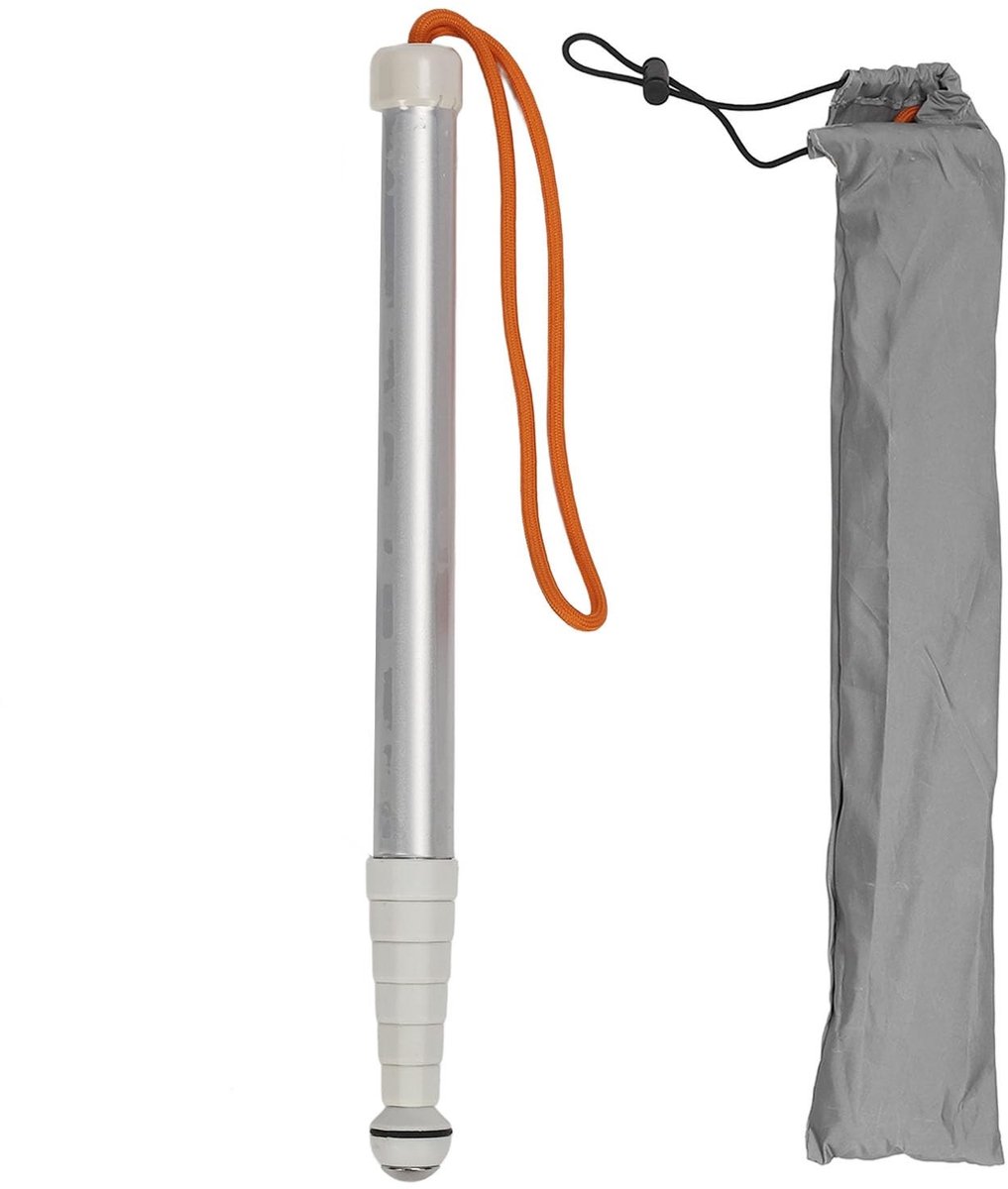 Dailygoods- Blinde Stok Telescopisch - Antislip - Schokbestendig - Reflecterend - Opbergtas - Verbeterde Mobiliteit - Geleidestok