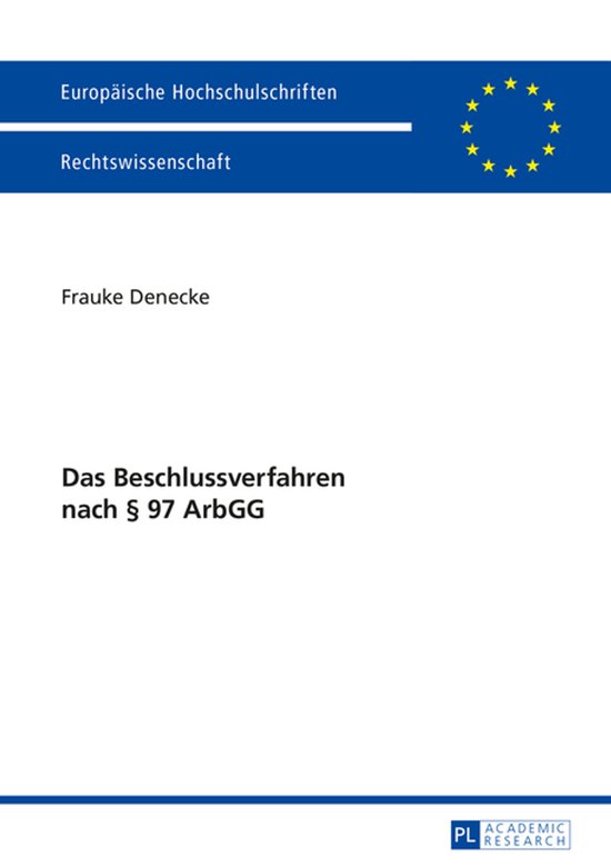 Europaeische Hochschulschriften Recht 5707 - Das Beschlussve ... - cover