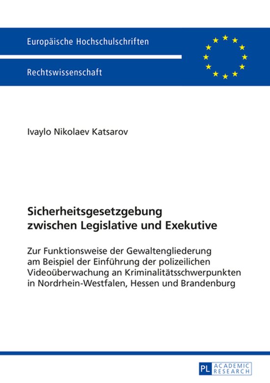 Europaeische Hochschulschriften Recht 5645 - Sicherheitsgese ... - cover
