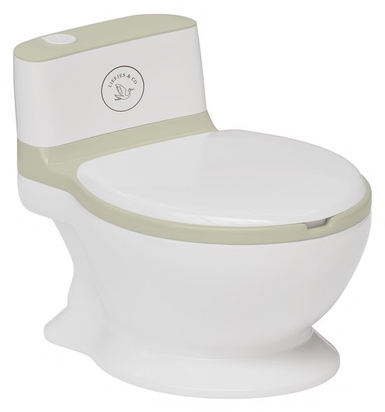Liefjes & Co Plaspotje - Wc-trainer - Kinder toilet met doorspoel geluid Vanille Beige