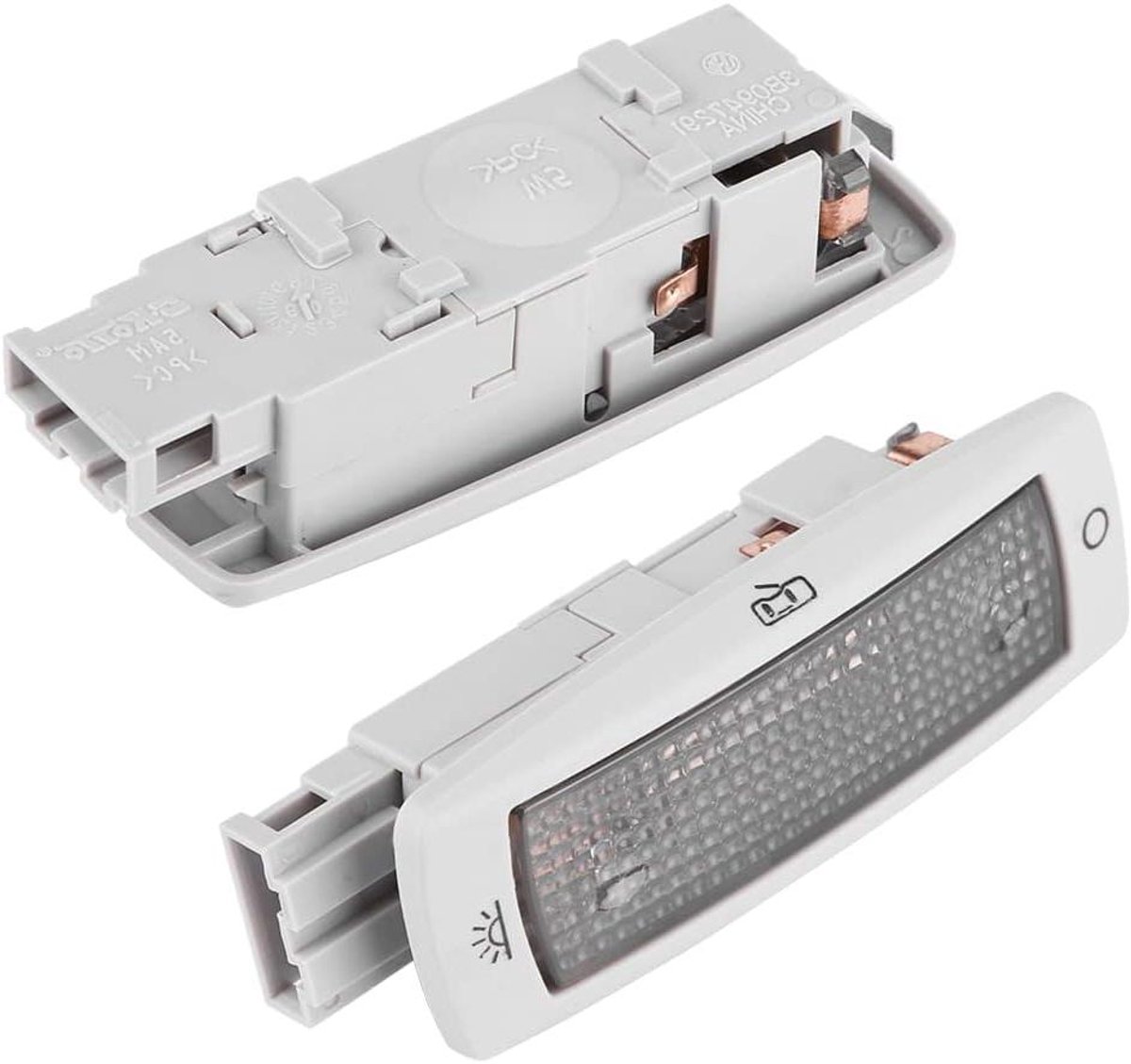 Achterleeslamp - Daklamp Kaartlamp - Interieurverlichting Auto - Directe Vervanging - 12 Volt - Grijs