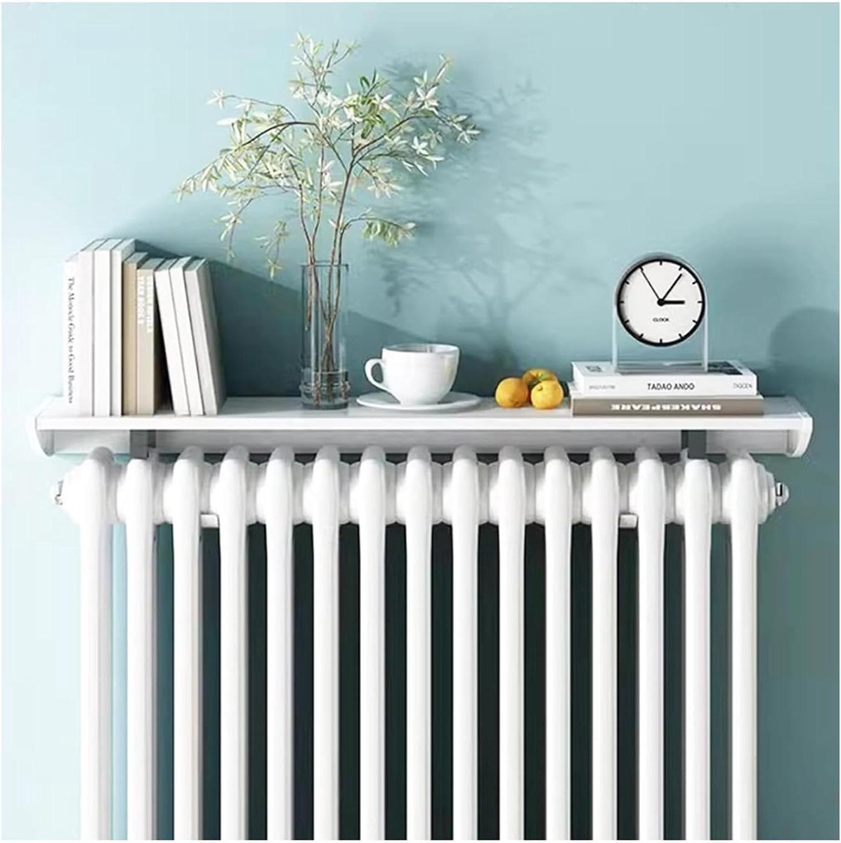 Radiatorplank - Radiatorhoes Deksel - Warmteverspreiding - Geen Installatie Vereist - 50 cm - Wit