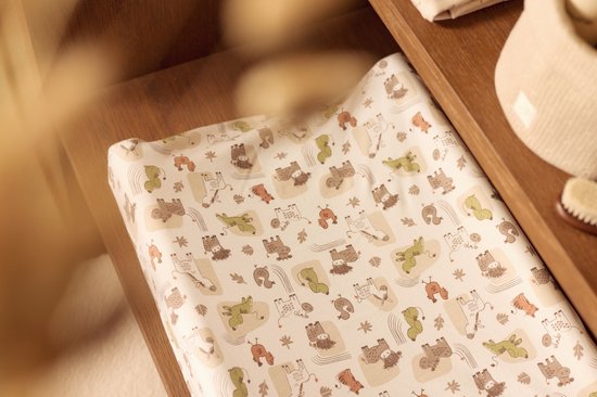 Jollein Wickelauflagenbezug Jersey 50x70cm - Barn Buddies — afbeelding 5