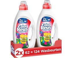 Color Reus Ultra Concentrated Gel Wasmiddel | 2 x 62 wasbeurten | 124 wasbeurten | Voordeelverpakking