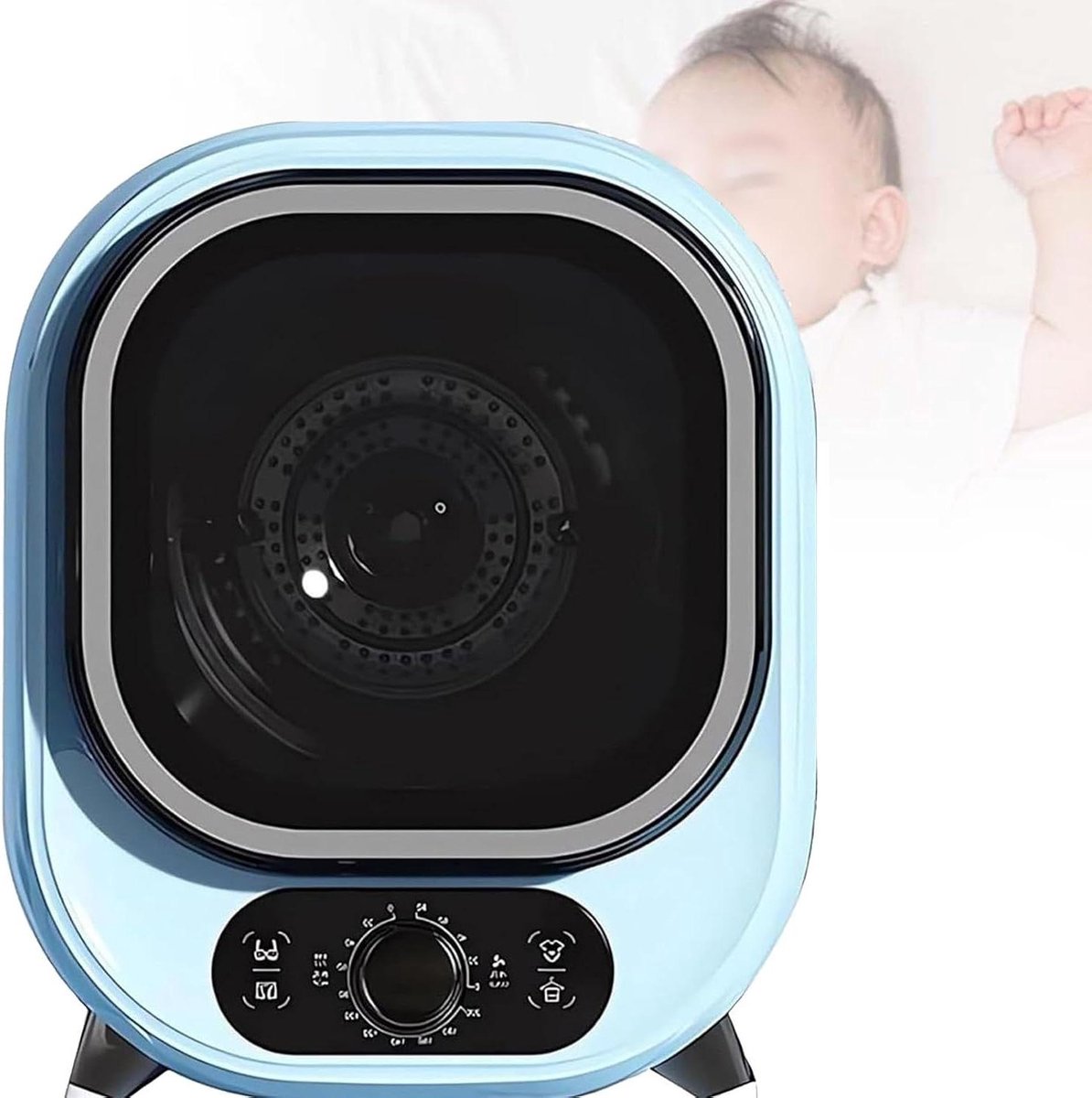Kleine Wasdroger Draagbare Condensdroger Kleding Drogen Stille Werking 35 Db 5 Kg Capaciteit Wit