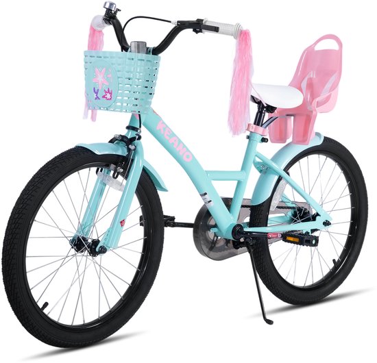 Joystar Zinnia Kinderfiets - 20 Inch - Met Mandje & Slingers - Zijwieltjes - Bel - Terugtraprem - Groente van JOYSTAR — afbeelding 5