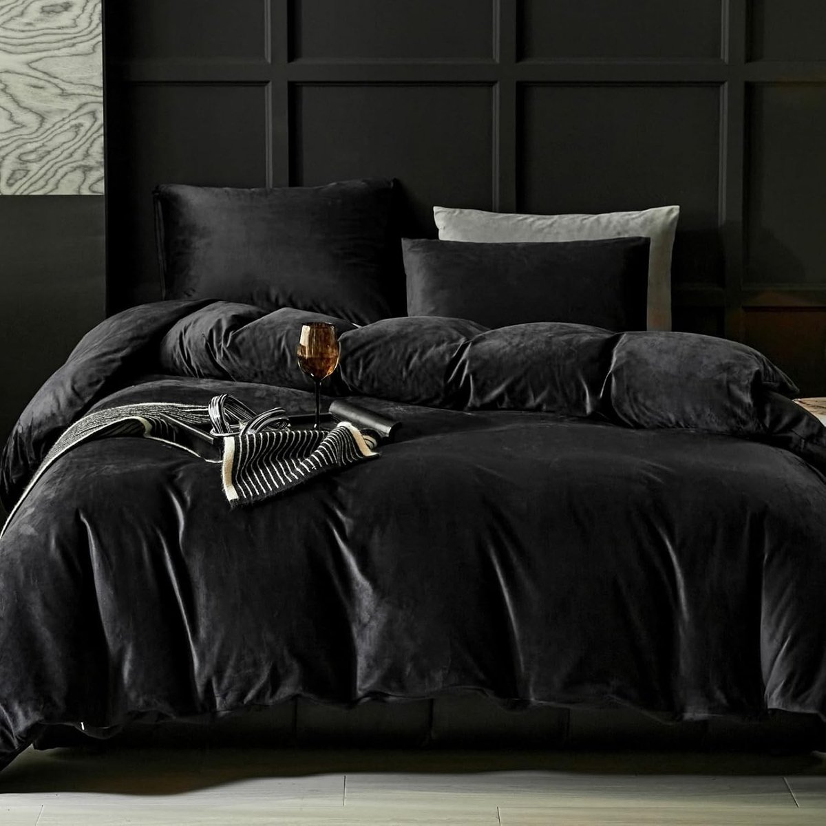 Dailygoods- Dekbedovertrek 135 x 200 cm - Flanellen Beddengoedset - Kussensloop 80 x 80 cm - Warm Winterbeddengoed - Öko-Tex Gecertificeerd - Cashmere Touch