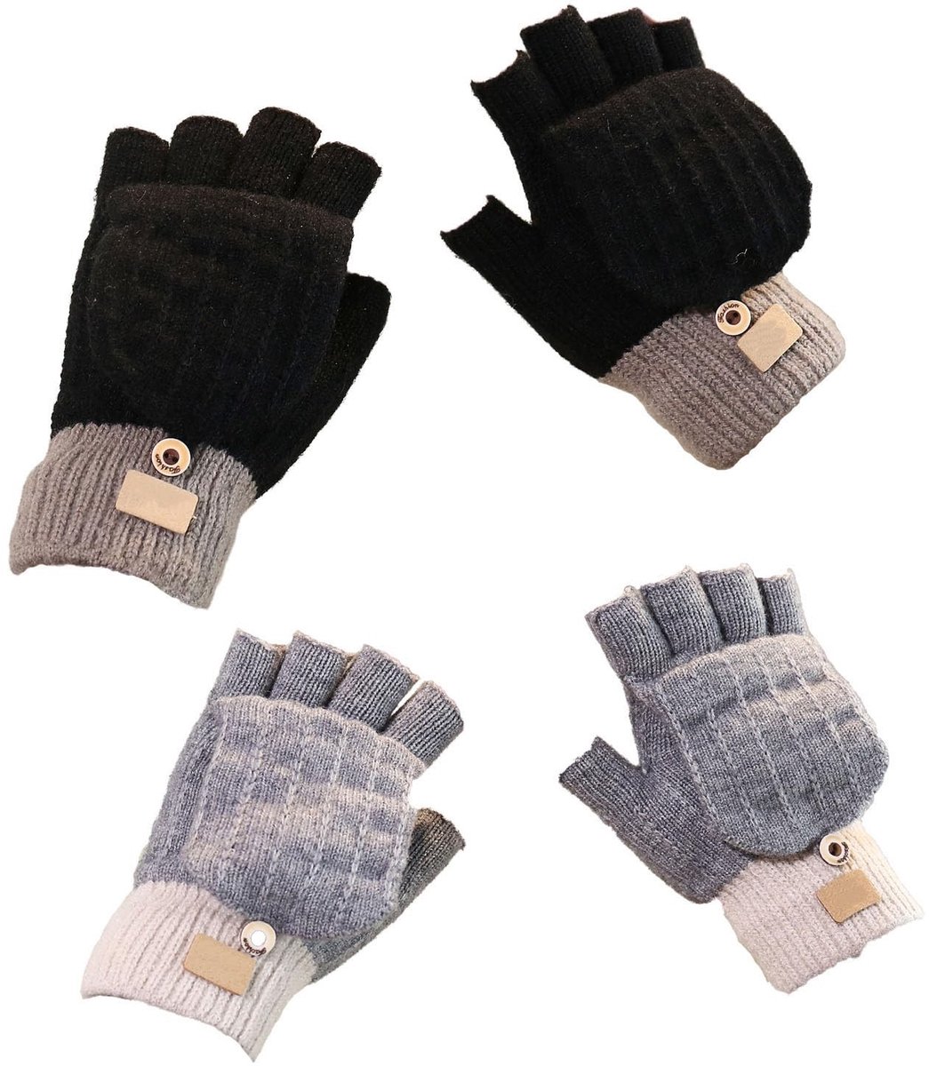 Dailygoods - Vingerloze Handschoenen met Fliptop voor Dames