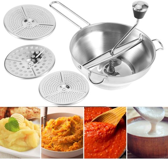 Voedselmixer - Keukenmixer Saladeblender - Ingrediënten Purere - 3 Verwisselbare Schijven - Niet gespecificeerd - Groen — afbeelding 3