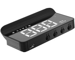 Auto Head-Up Display - Snelheidsmeter Projector - Veiliger Rijden - Holografische Weergave - 9 x 4 x 2 cm - Zwart