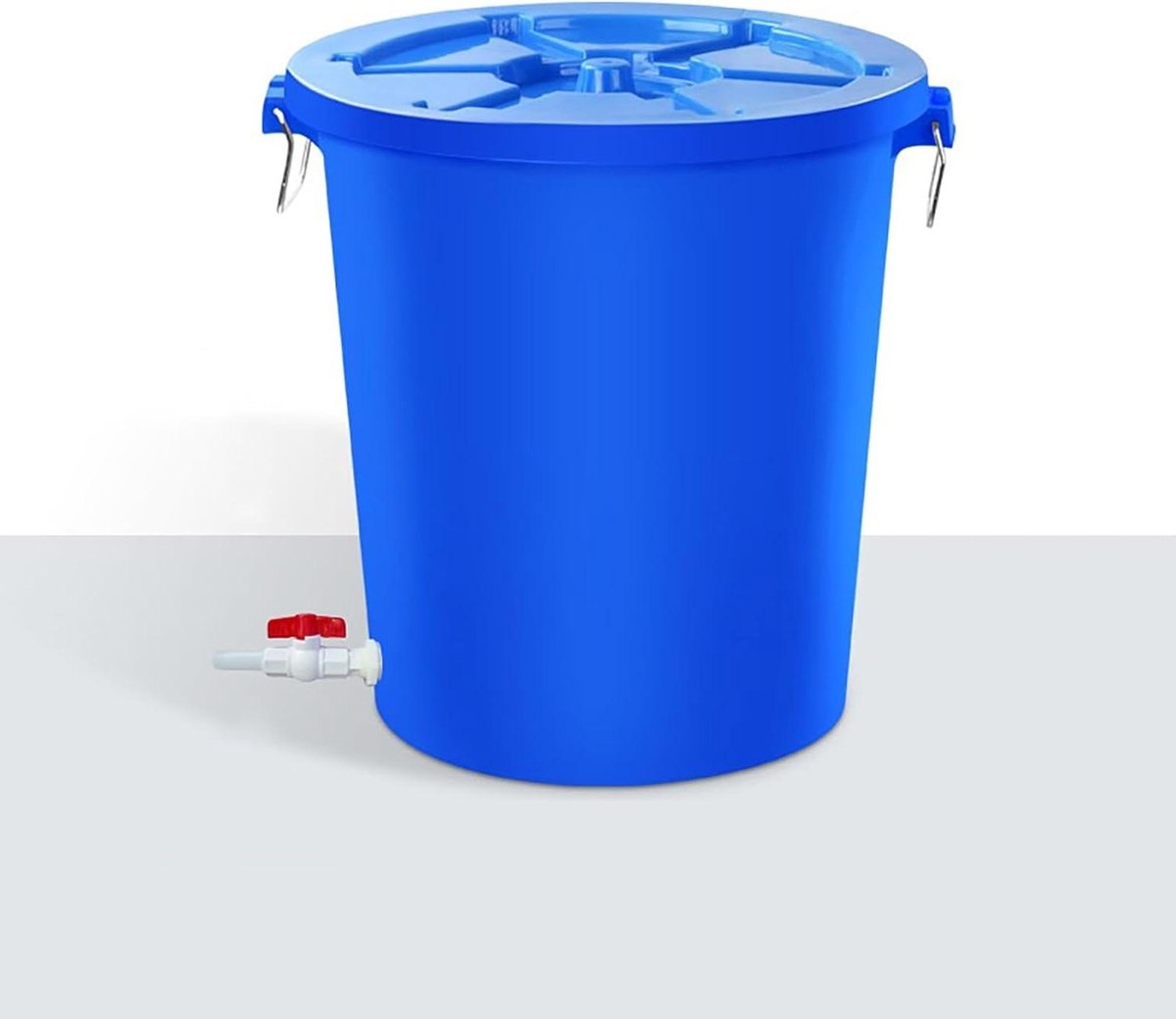 Regenton met Deksel - Wateropslag Vat - Regenwater Opvangen - Slagvast Polyethyleen - 45-120 L - Blauw