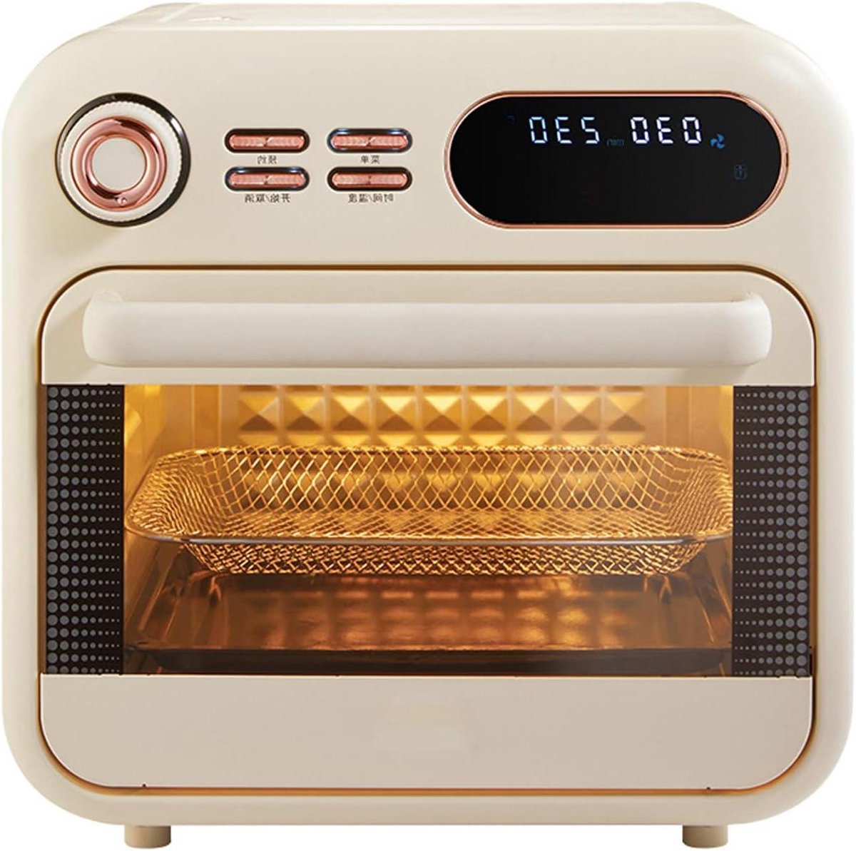 Elektrische Oven Bakoven Multifunctioneel Thuis Bakken en Braden 3D Circulatie Hete Lucht 16 liter Zwart