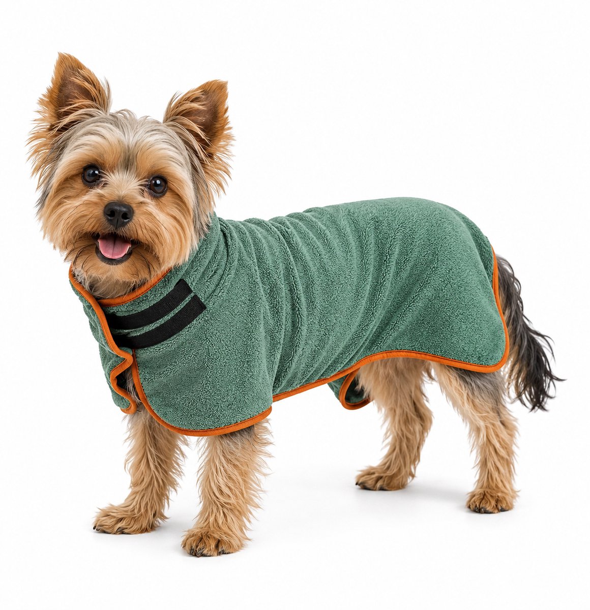 Ohpets® Hondenbadjas - Honden Badjas - XS (Ruglengte 30-35 cm) - Groen