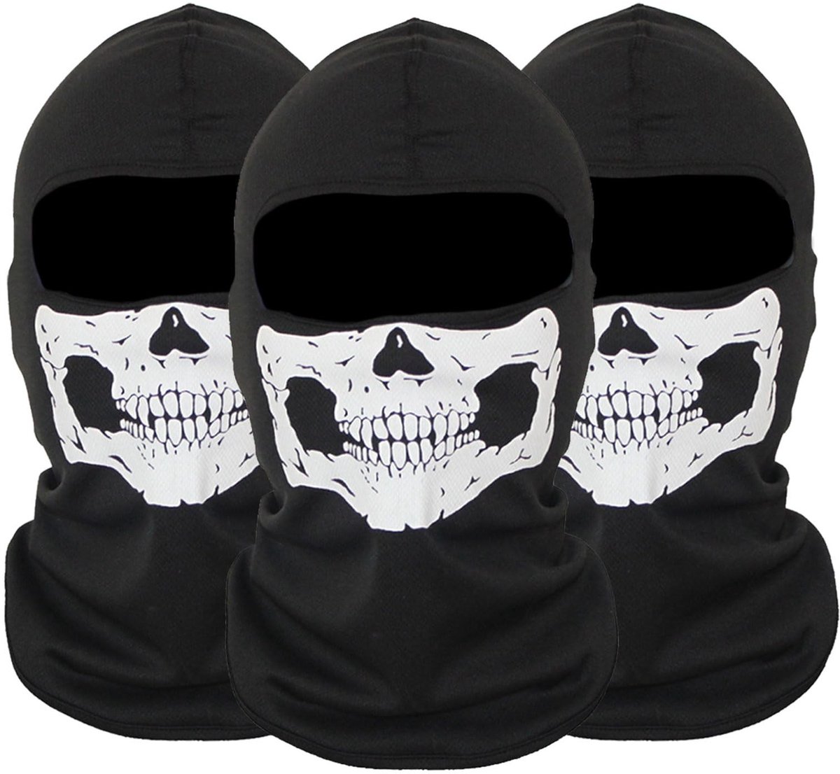 Dailygoods- Bivakmuts Geestmasker - Totenkopf Volgelaatsmasker - Zachte Katoenen Stof - Bescherming tegen Wind en UV - Geschikt voor Mannen en Vrouwen - Perfect voor Cosplay - Gezichtsmasker