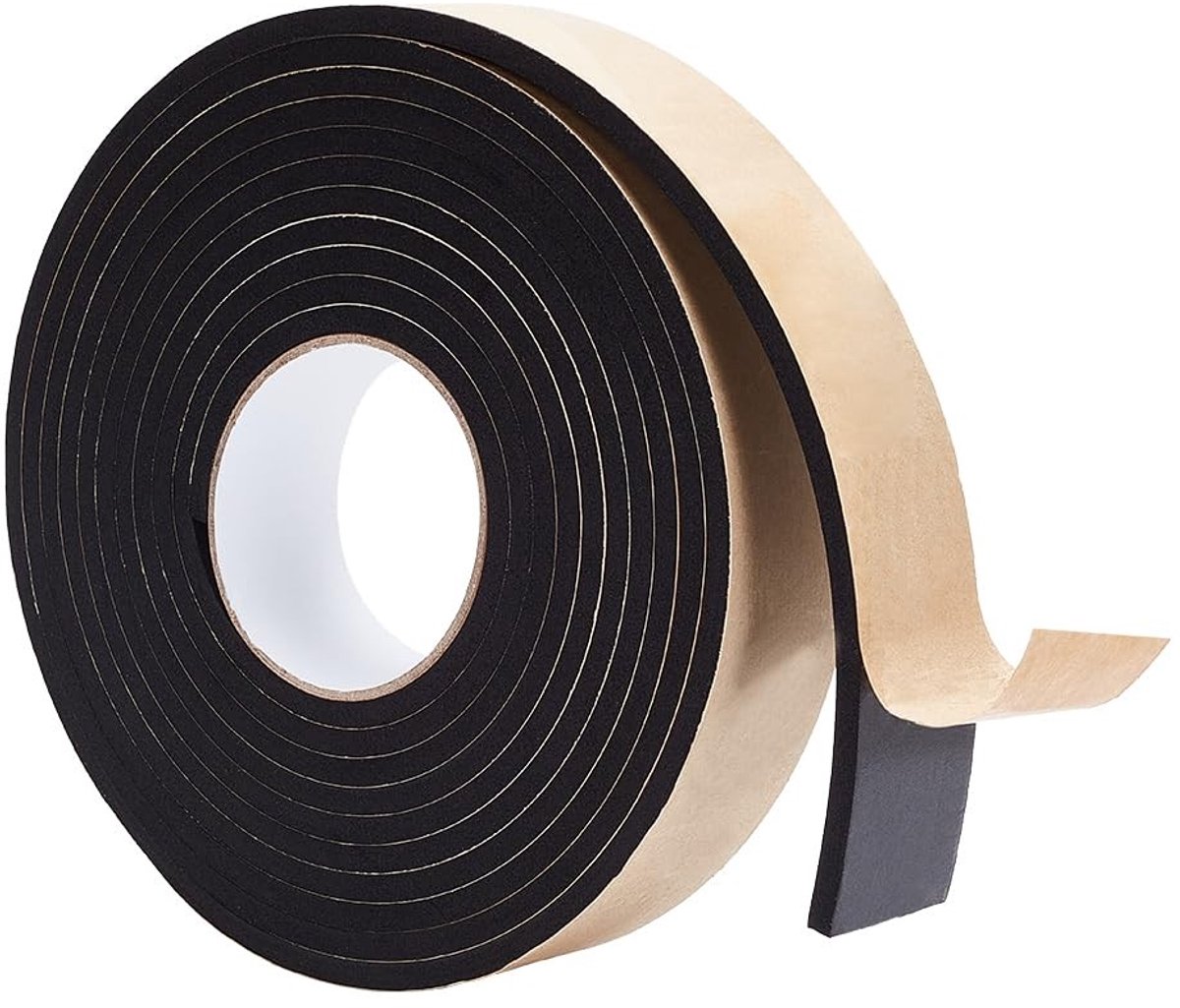 Dailygoods - Zwarte Schuimisolatietape voor Geluidsisolatie en Bescherming