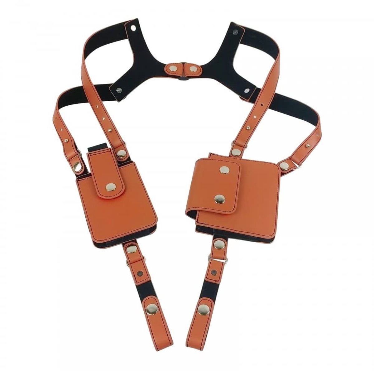 Dailygoods- Onderarm Schoudertas Dubbele Beveiliging - Schoudertas Dames/Heren - Hoogwaardig Leer - Compact - Lichtgewicht - Handen Vrij