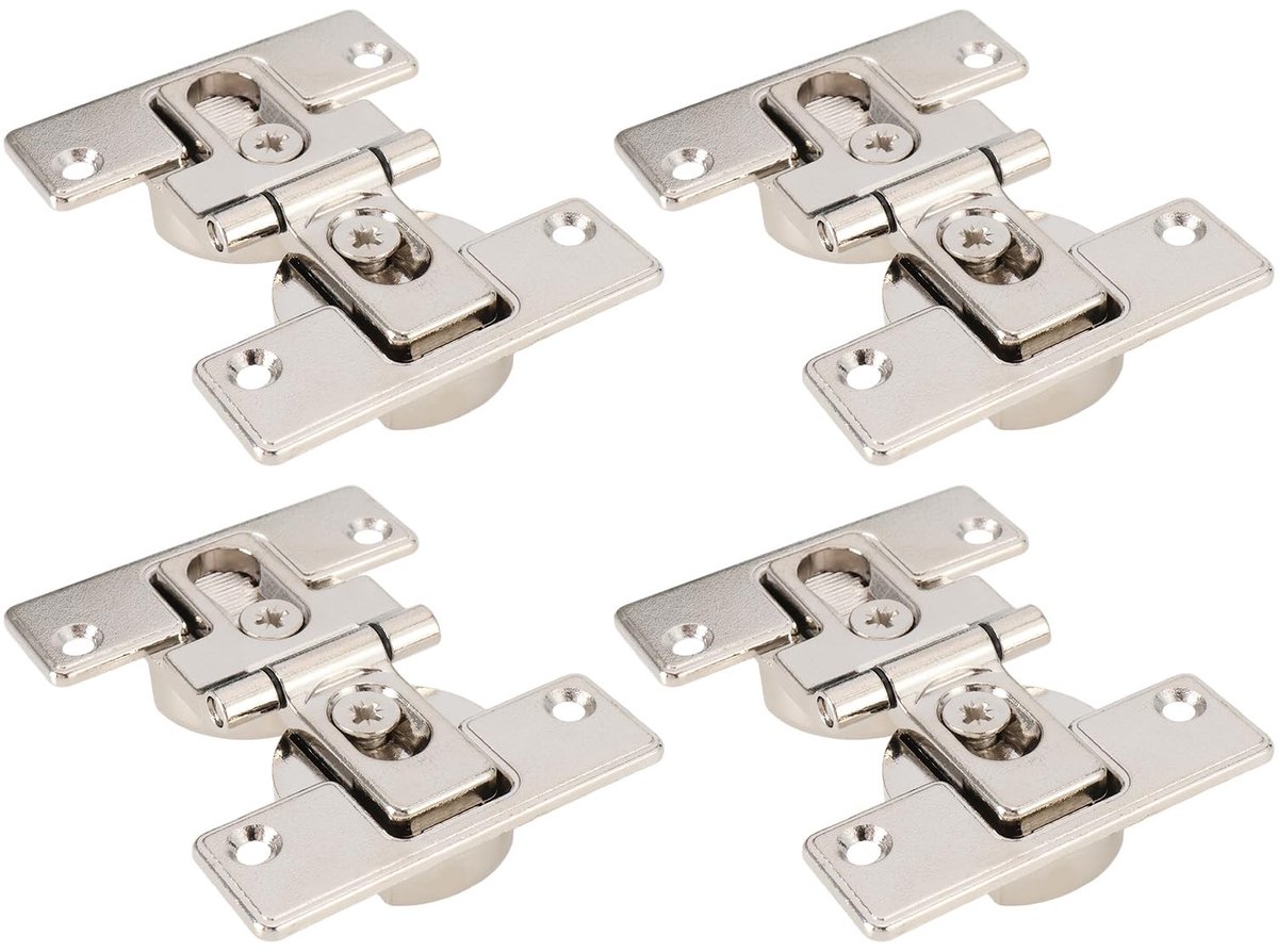Dailygoods- Scharnier 180 Graden - Klaptafel Scharnier - Scharnier Reparatie Plaat - Scharnier Mal - Zinklegering - Maximaal Draagvermogen 10kg - Klaptafelscharnier