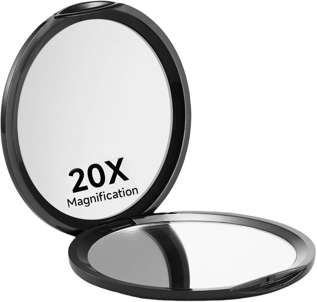 Dailygoods- Zakspiegel 1X/20X Vergroting - Reisspiegel - Make-up Spiegel - Vergrotende Spiegel - Compact Ontwerp - Ideaal voor Onderweg