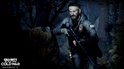 Man met baard en geweer in een donker bos. 'Call of Duty: Black Ops Cold War'.