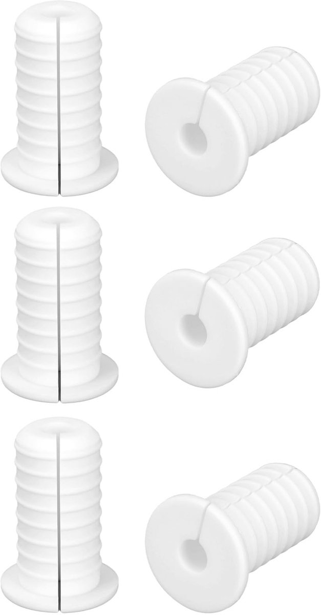 Dailygoods - Set van 6 Siliconen Kabeldoorvoeren voor Wanddoorvoer