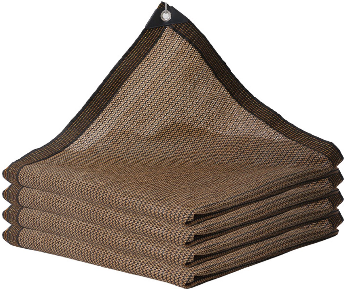 Set van 1 stuk - Schaduwnet - Schaduwdoek - Schaduwluifel - Lichtgewicht en ademend - UV-beschermend - Maaswijdte 100 cm - Geschikt voor terrassen, tuinen, tuinhuisjes, kassen, carports, bescherming van planten en dieren, enz. - 300*600 cm - Bruin