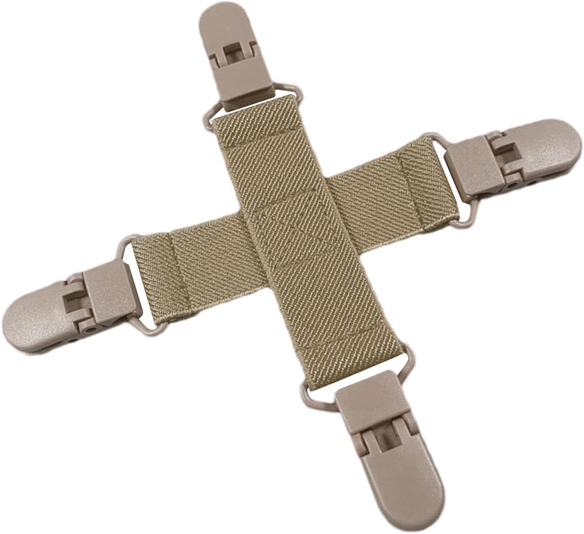 Beddengoed Organizer - Hoeslaken Clips - Wassen en Drogen - Voorkomt Klit - 15x15cm - Wit