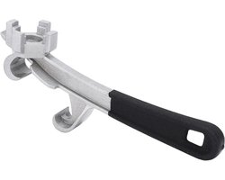 Emmer Deksel Opener - Trommel Gereedschap - Drums Openen - Duurzame Aluminium Constructie - 22.99 x 8.99 cm - Zilver