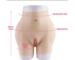 Siliconen- vagina- broek -vaginabroek-kunstvagina-Vaginaslip-Nepvagina-Transgender-Crossdresser-Travestie- Vagina voor Man-