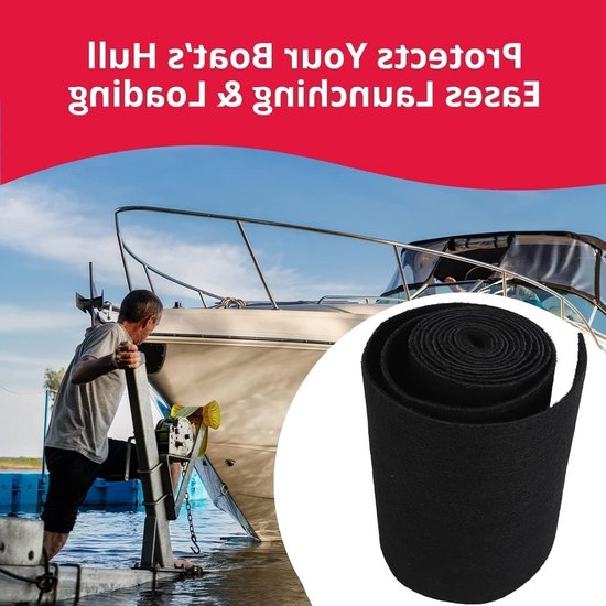 Dailygoods - Boottrailer Stapelbed Tapijt - Marinetapijt 24,5 cm - Duurzaam en weerbestendig - Geschikt voor boottrailers en jetski-hellingen - Ideaal... — afbeelding 3