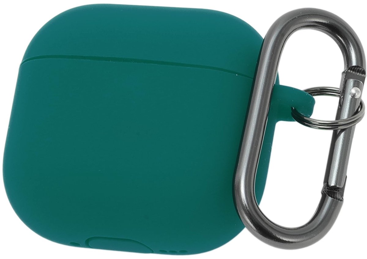 Dailygoods - Zachte Siliconen Beschermhoes voor AirPods4 in Donkergroen