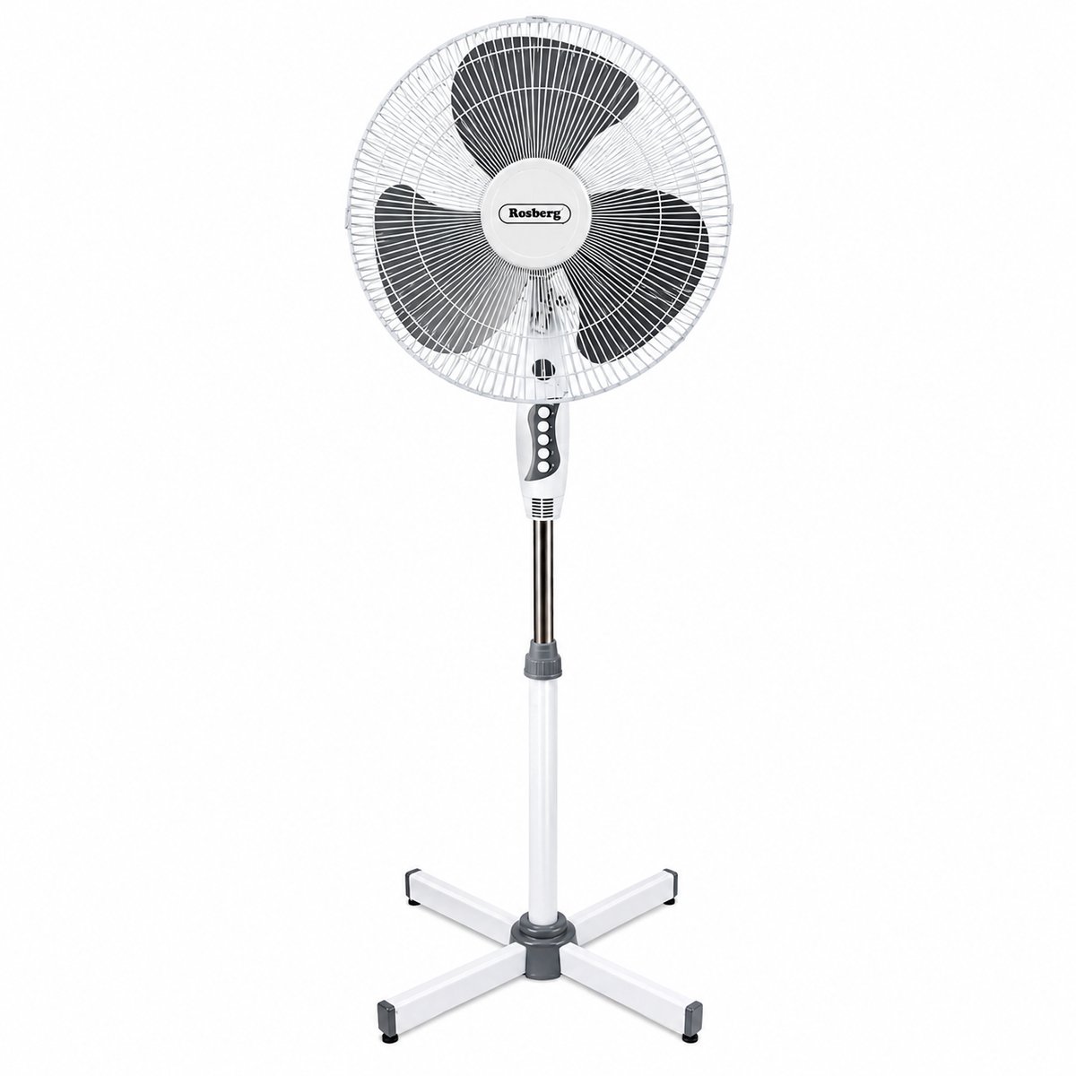 Statief Ventilator - Staande Ventilator - Verstelbare Hoogte - Oscillerend - 3 Standen - 40 Watt - Wit