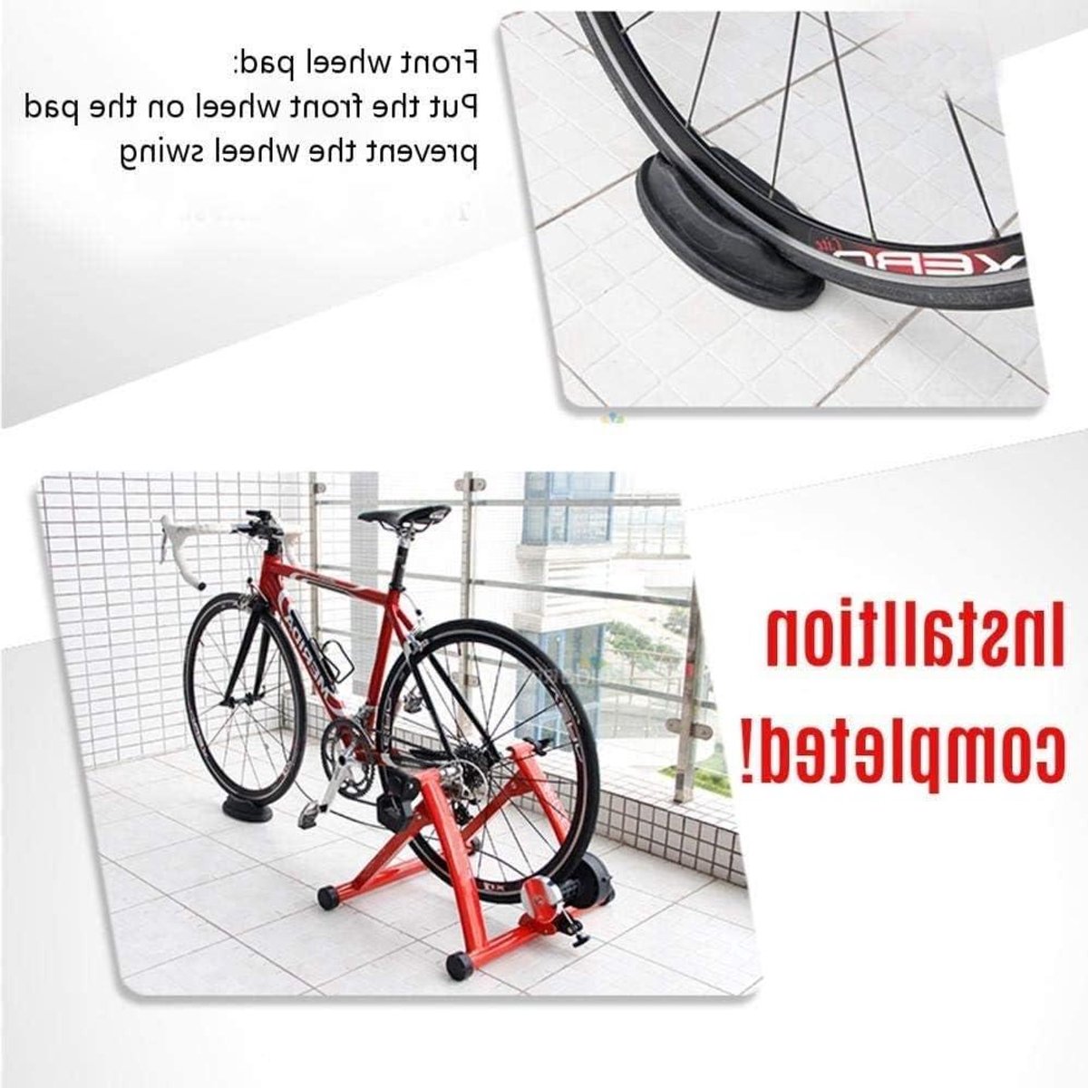 Fietstrainer Indoor - Hometrainer Bike Stand - Buiten Trainen - Magnetische Weerstand - 26-28 inch - Geel