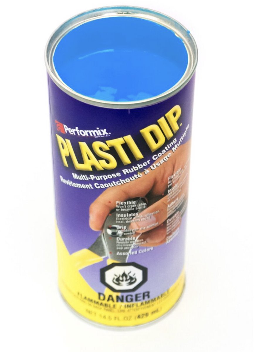 Plasti Dip Blauw 429 ml – Afpelbare Rubbercoating – Vloeibaar Rubber – Beschermende Coating voor Auto, Motor, Velgen en Klusprojecten