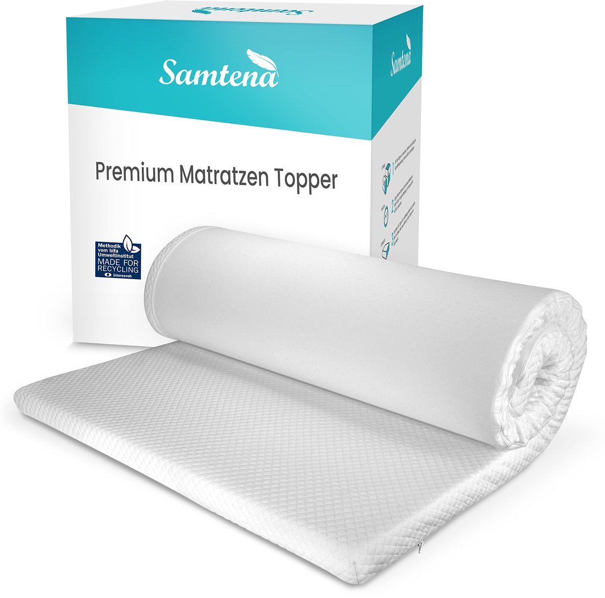 Matrastopper 120x200x5 cm - visco-elastisch traagschuim - drukverlagend - comfortabel slapen - ShopVlot