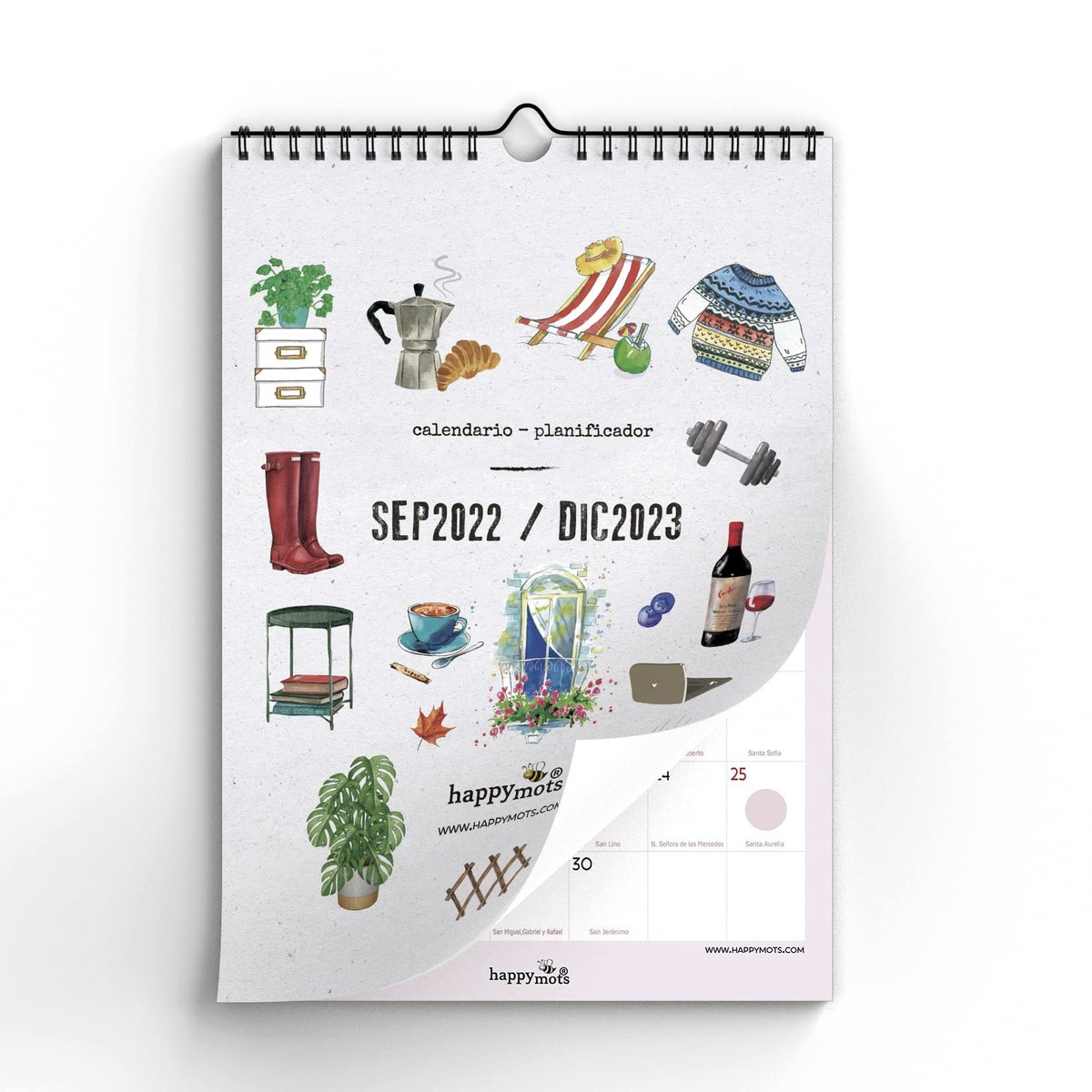 Wandkalender A3 - 16 maanden - grote wandplanner - overzicht voor uw taken - ShopVlot