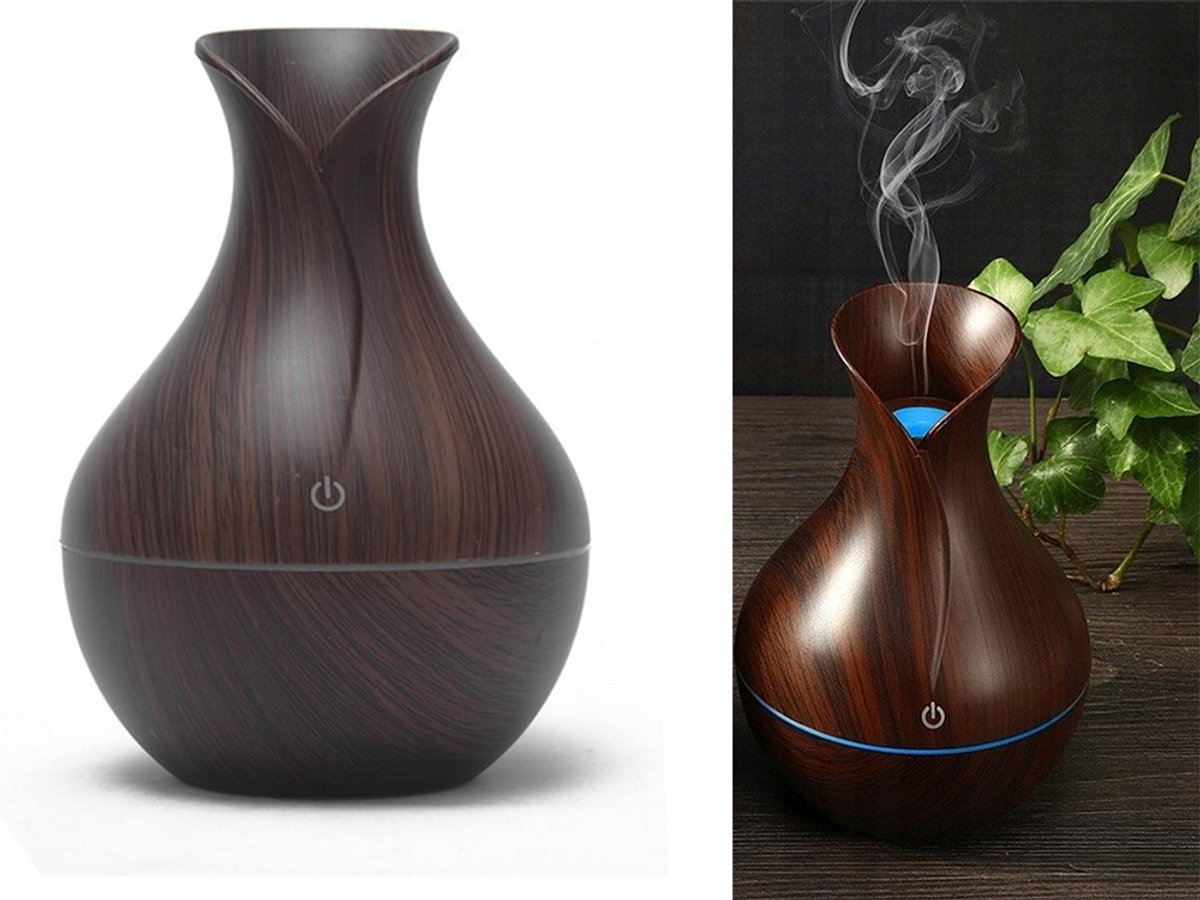 Luchtbevochtiger Geurverspreider Aromatherapie - Aroma Diffuser - RGB Verlichting - USB — cadeau in Wonen & Interieur - foto 4