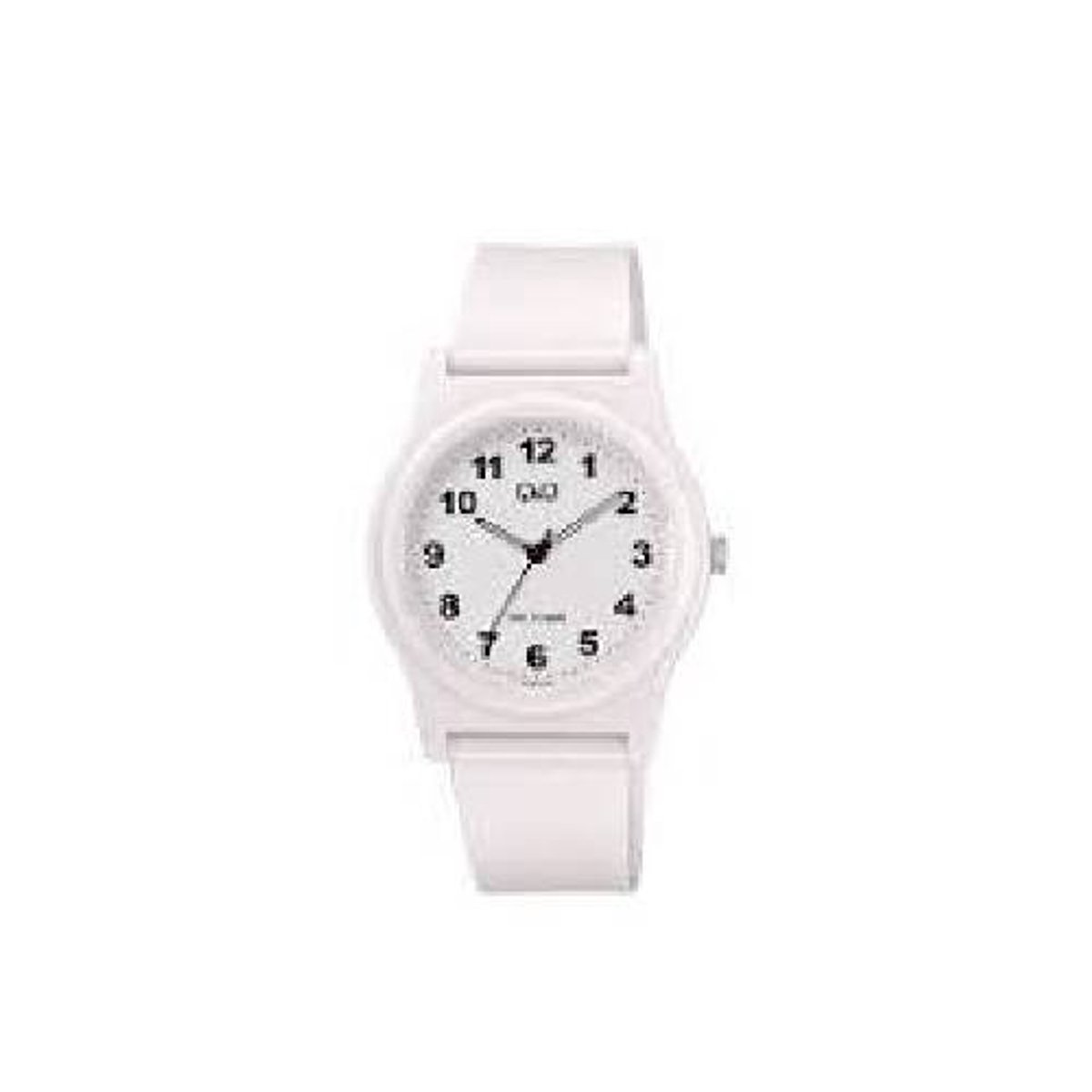 Q&Q-unisex-horloge-dames/heren-100 meter waterdicht-wit-duidelijke wijzerplaat-lichtgewicht-diameter 38 mm