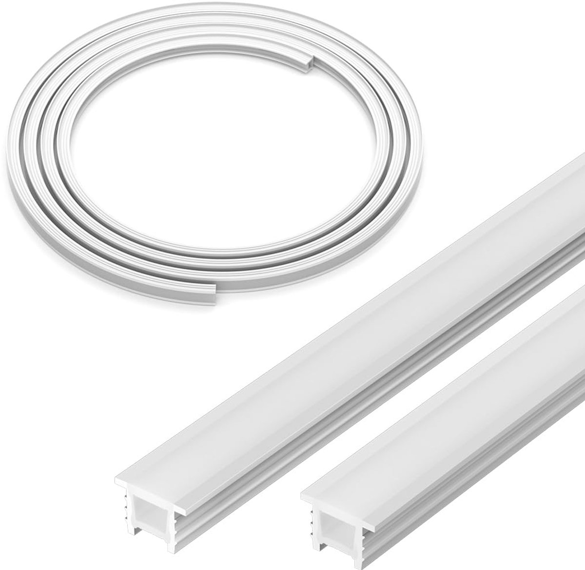 Silicone profiel 3M - Melkwit neon - 120° flexibele hoek - ideaal voor verlichting - ShopVlot