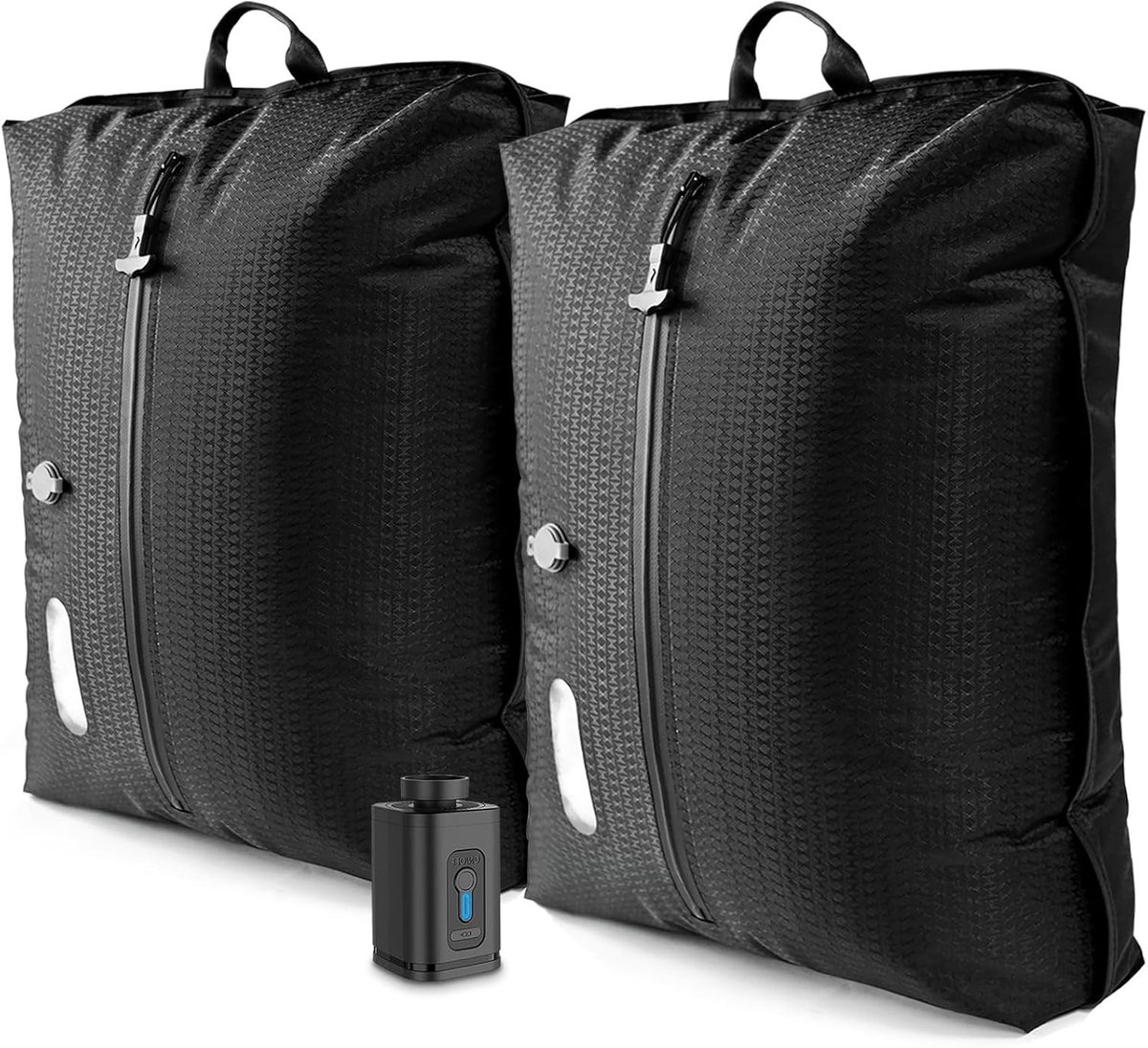 Reisvacuümzakken met Pomp - Zwart - 33L - Dubbellaags Waterdicht - Voor Reizen