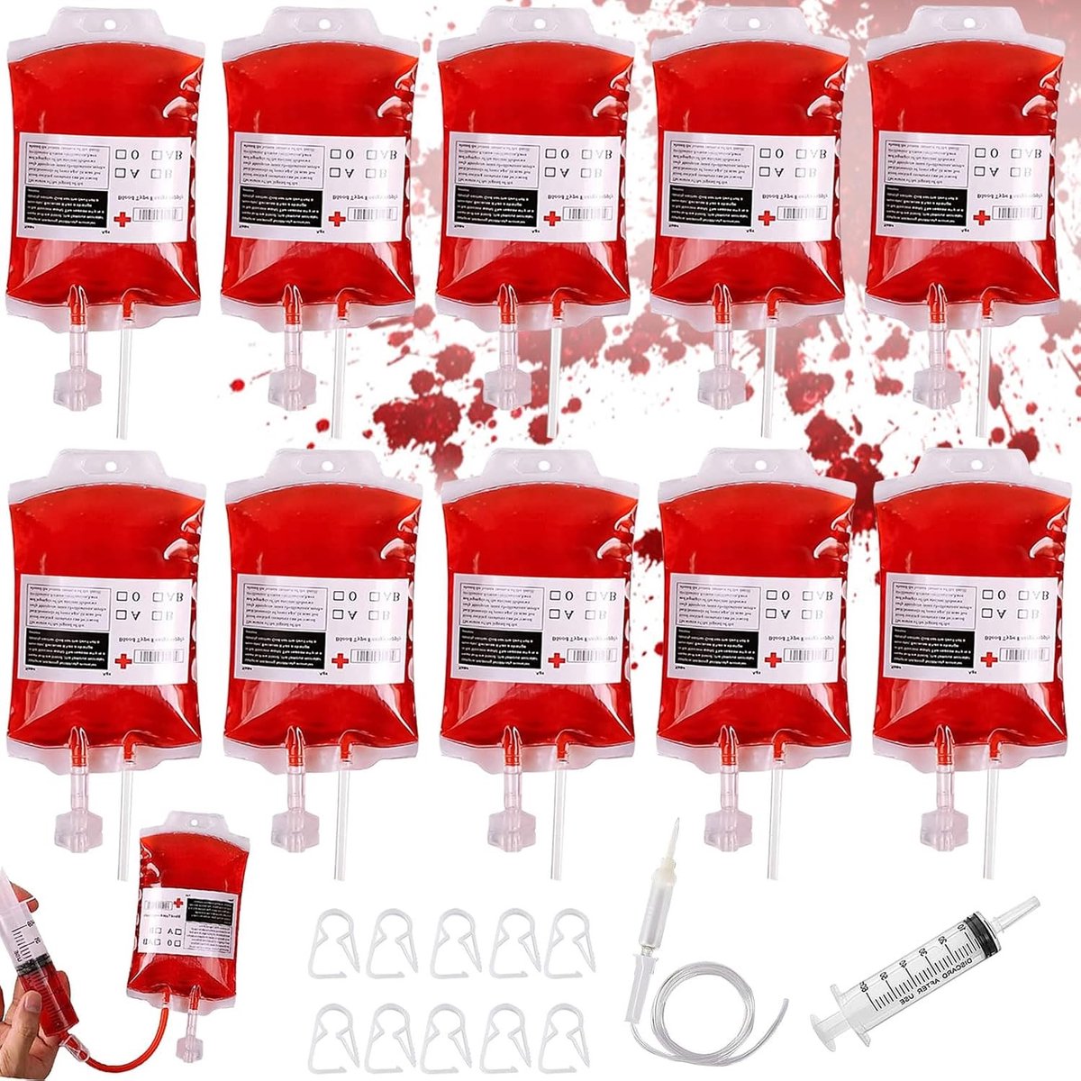 Realistisch Kunstbloed voor Halloween - 100ml Vloeibaar Latex, Inclusief Spatula en Make-up Tools, Perfect voor Griezelige Make-up en Feestjes