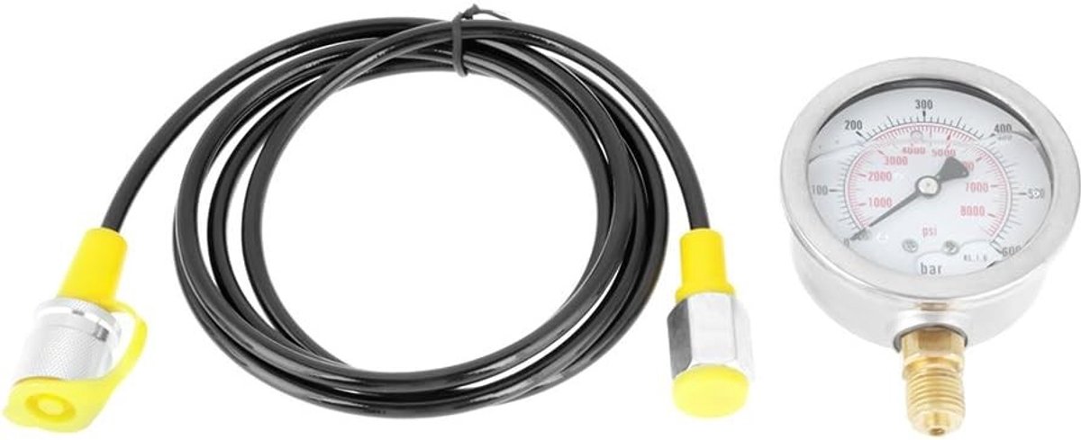 Hydraulische slangentest met puntverbinding 0~600 bar, 8500 PSI, M16 x 2 BSP1/4 voor optimale prestaties