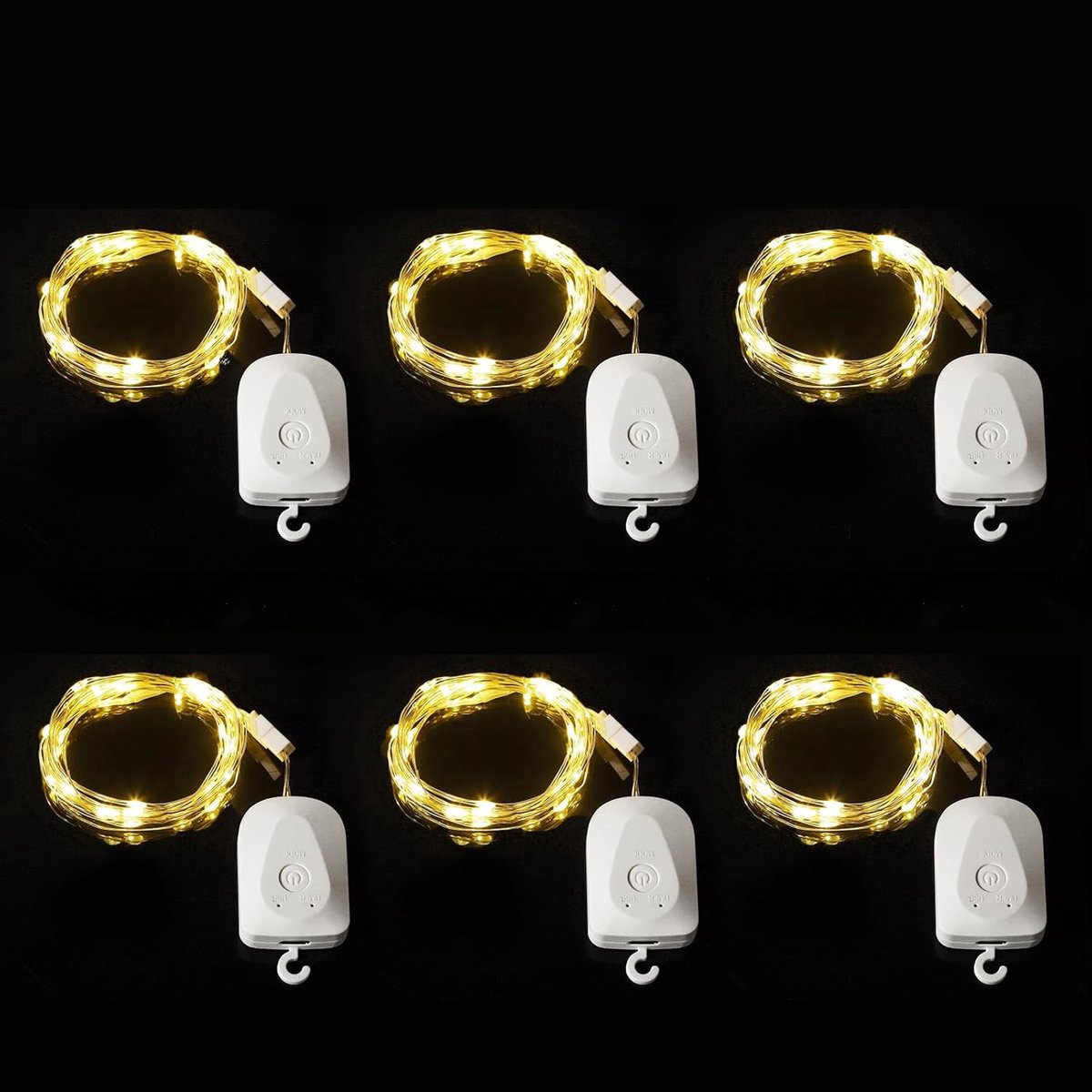 Oplaadbare Sfeerverlichting met Afneembare Batterijdoos, Timer en 30 LED's - 3M Lang, IP65 Waterdicht voor Binnen en Buiten, Perfect voor Kerst, Tuin en Bruiloften