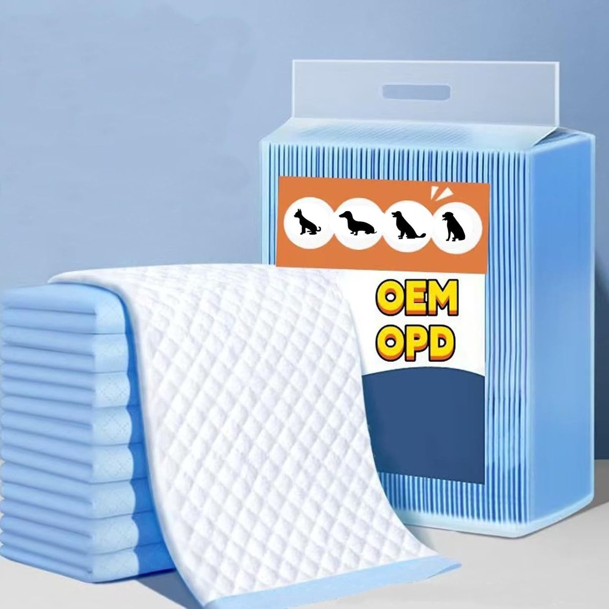 Verwisselbare Puppy Training Pads voor Honden, Wegwerp Matten, 100 Stuks, 33 x 45 cm, Ideaal voor Zindelijkheidstraining en Bescherming van Vloeren