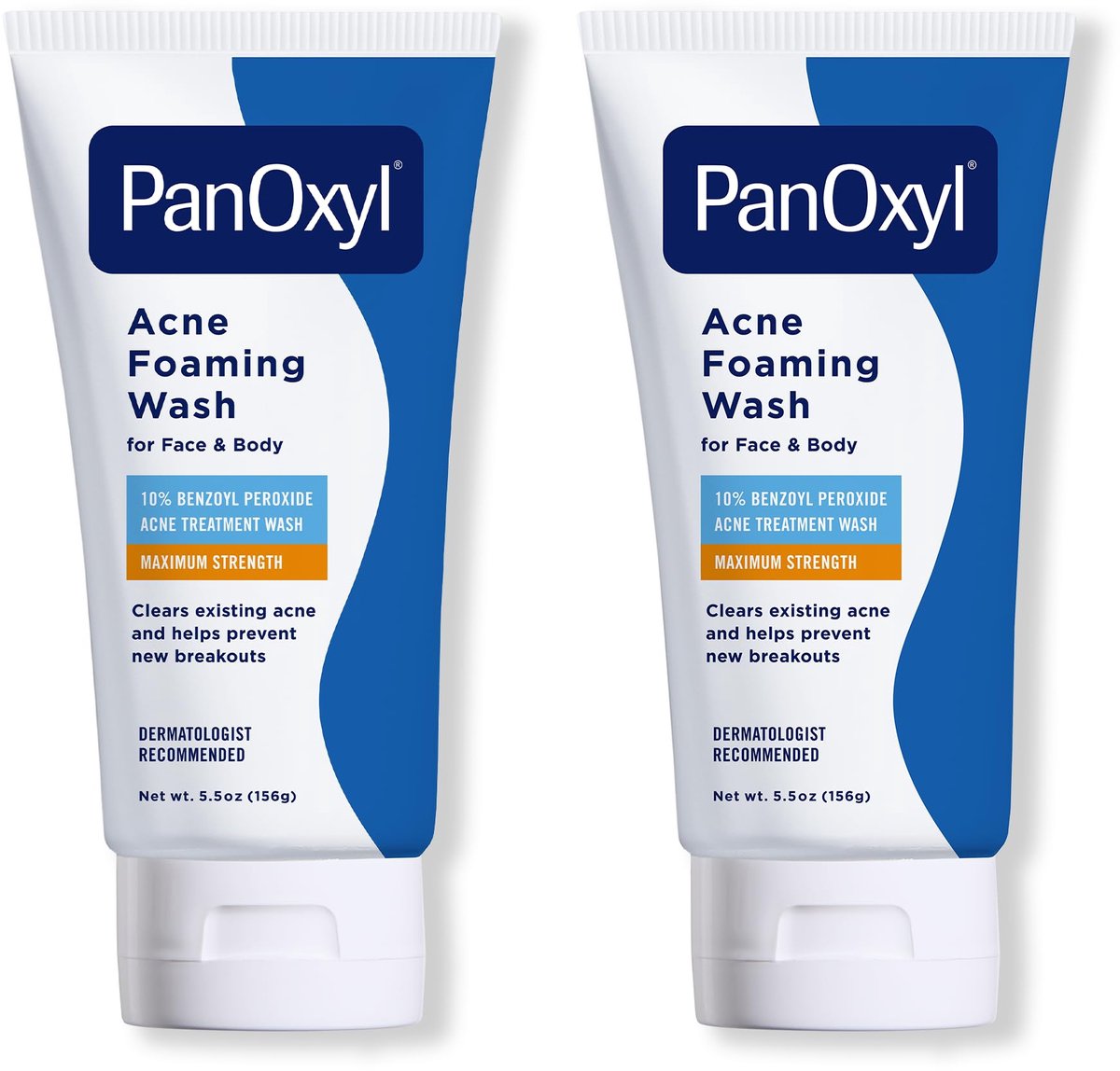 Panoxly Acne Foaming Wash,Daily Face and Body Cleanser, 156 g, 2 stuk