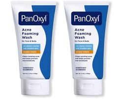 Panoxly Acne Foaming Wash,Daily Face and Body Cleanser, 156 g, 2 stuk