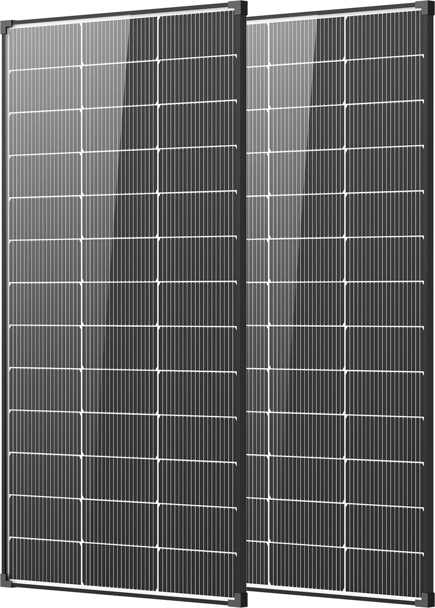 Zonnepaneel 400 watt - 2 stuks 200 W bifaciaal - 18V 18BB N-type monokristallijn - ShopVlot
