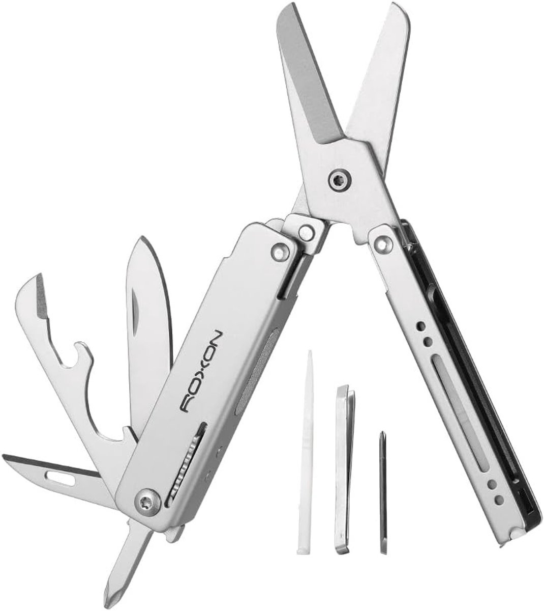 13-in-1 EDC Multi-Tool met Scharen, Compacte Gereedschapset voor Avontuur en Dagelijks Gebruik
