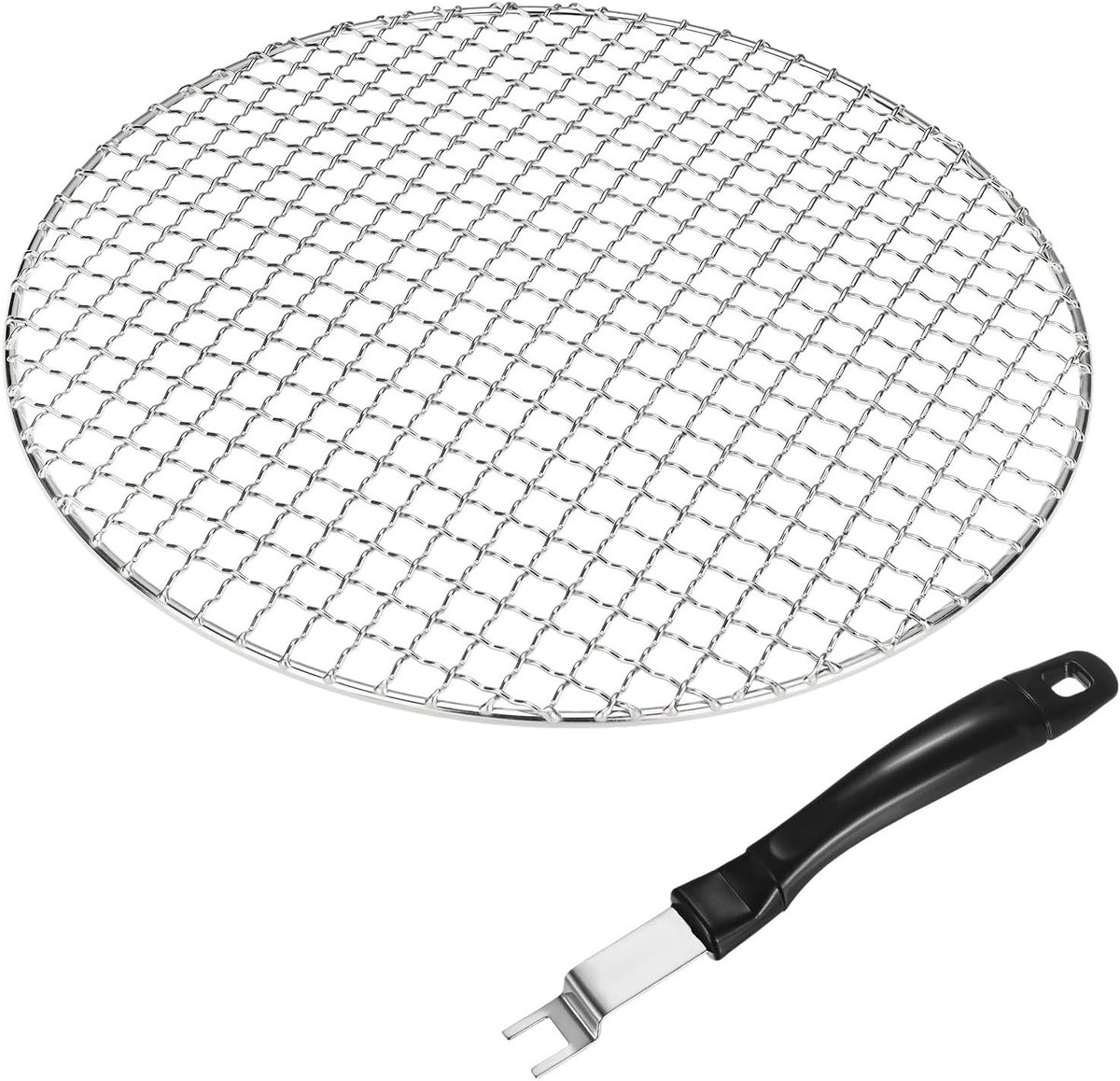 2-Pack Koelrekken van RVS, 12.2 Inch Rond Bakrek met Grill Grijper voor Grillen, Koken en Stomen, Ideaal voor Bakken en Koelen van Gerechten