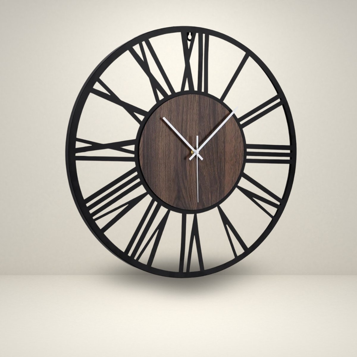 Zavio® Wandklok Industrieel - Klok Muur - Ronde Klok Modern