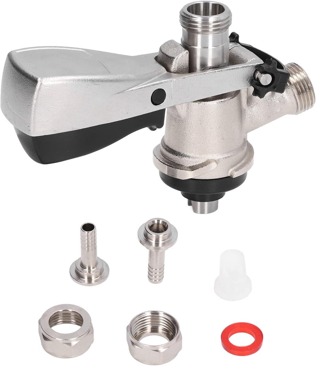 G5/8 Beer Keg Coupler, S Type Beer Keg Tap, Stainless Steel Beer Keg Coupling for Bars, Hotels, Restaurants, Family - ShopVlot